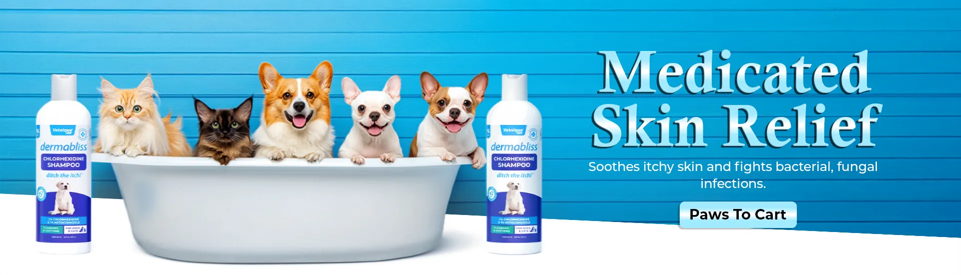 Pet's skin relief medicine