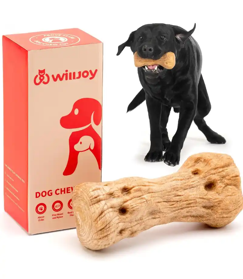  Dog Toys for Aggressive Chewers Pine Wood and Nylon